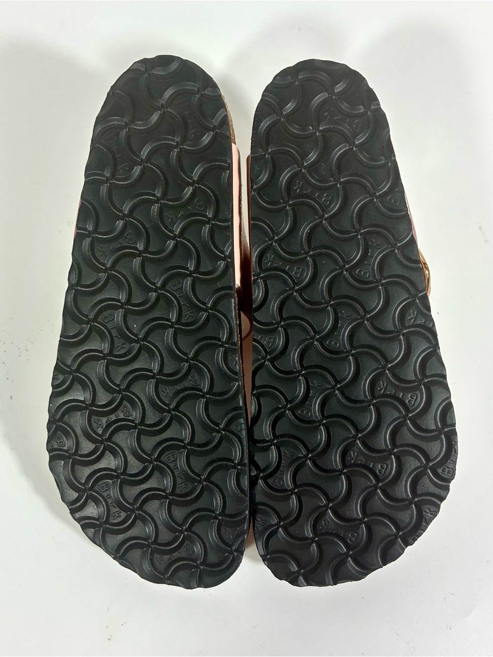 Birkenstock Gizeh Big Buckle Sandals Light Rose Leather High Shine 38 EUB 7 New - Picture 8 of 17